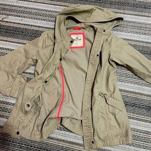 beige cargo jacket HOLLISTER